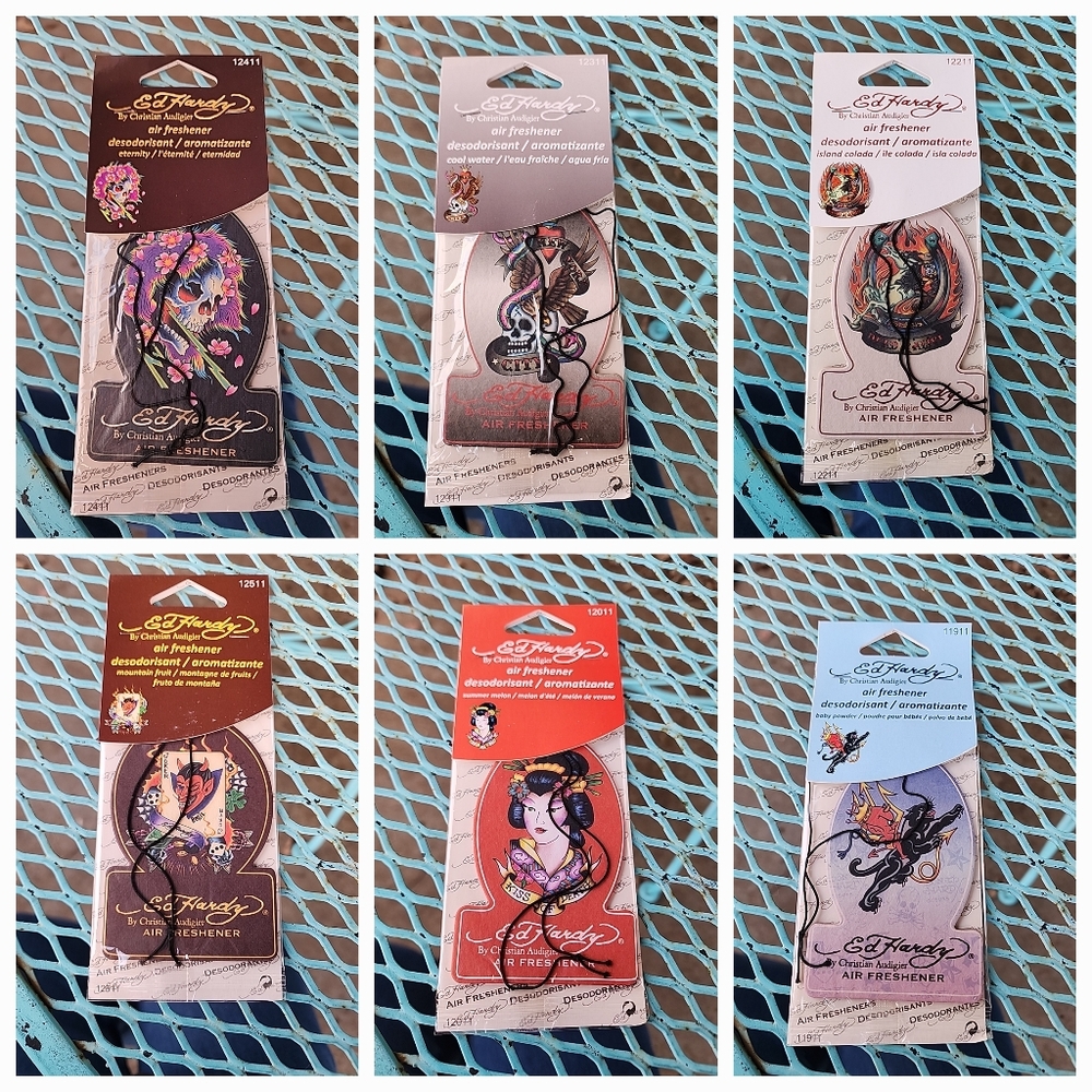 Ed hardy Car Air Freshner Love Is In The air series 24 Choices! - Picture 4 of 16
